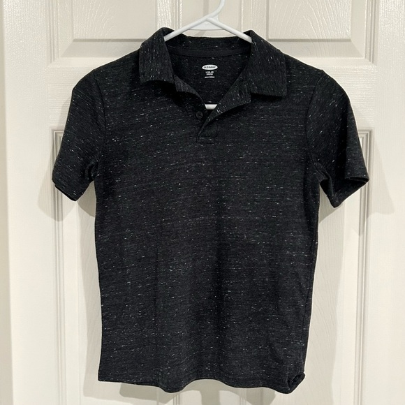 Old Navy & Arizona Jeans Boys Polo Shirts 10/12 Set Short Sleeve Blue Black - Picture 2 of 10
